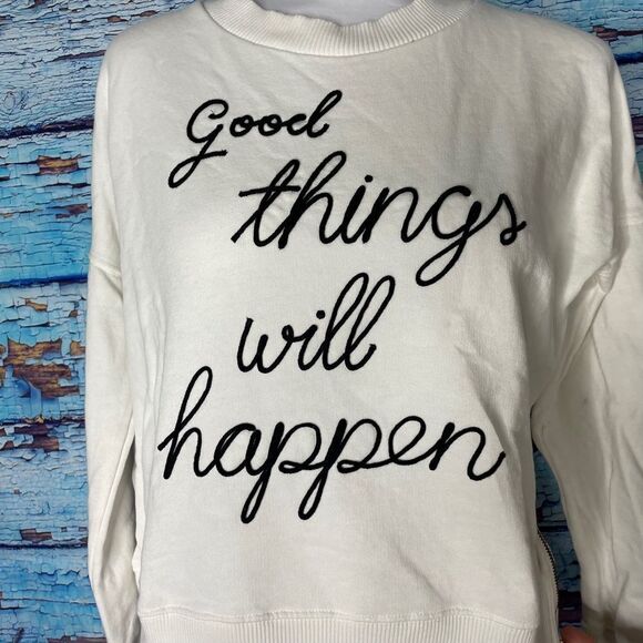 MNG Mango Good Things Will Happen top shirt small - Picture 4 of 8